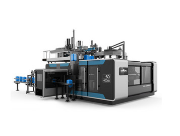 SQ- 1~30L Rotary Blow Molding Machine Six Molds High Speed For Hdpe Plastic