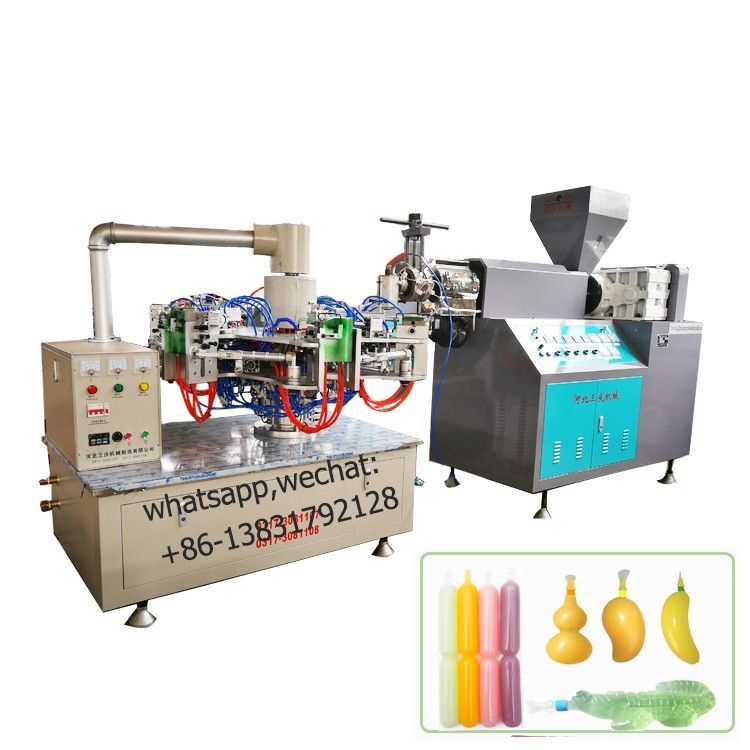 LDPE Ice Lolly Tube Automatic Bottle Blowing Machine HDPE 15kw 2 Station