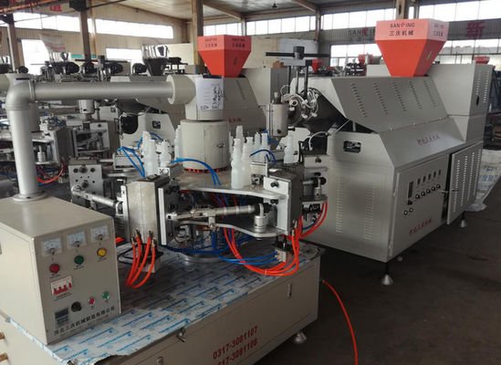 6 Molds Volume 1000 Plastic Rotary Blow Moulding Machine 45/55